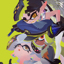 official art of captain 3, callie and marie